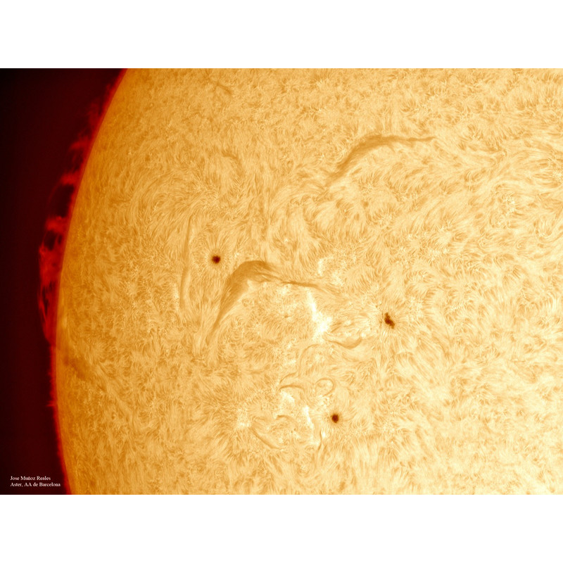 Explore Scientific Refractor apocromático AP 102/712 ED CF Lunt LS100F H-alpha B1200 OTA