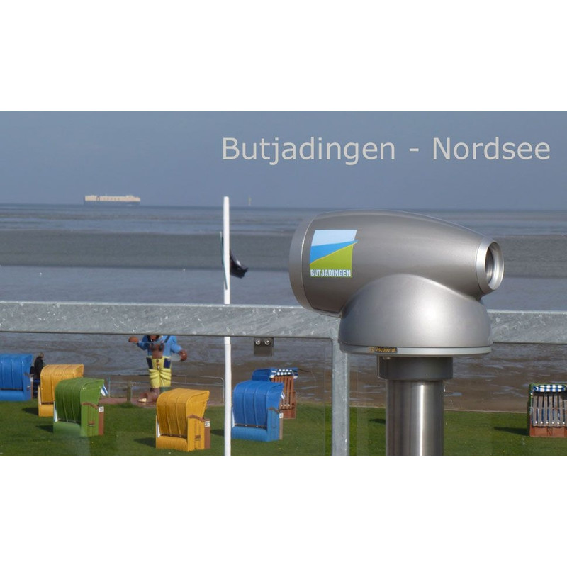 Telescopio refractor idee-Concept Fernrohr Anbringung Ihres Logos