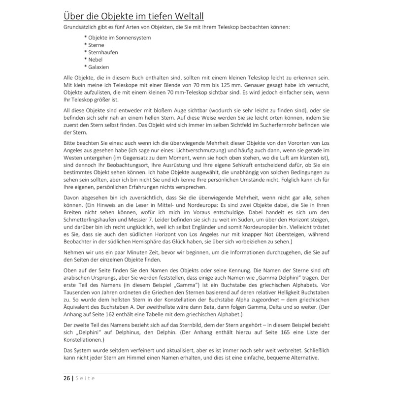 Orion Leitfaden für die Sternbeobachtung mit Teleskopen