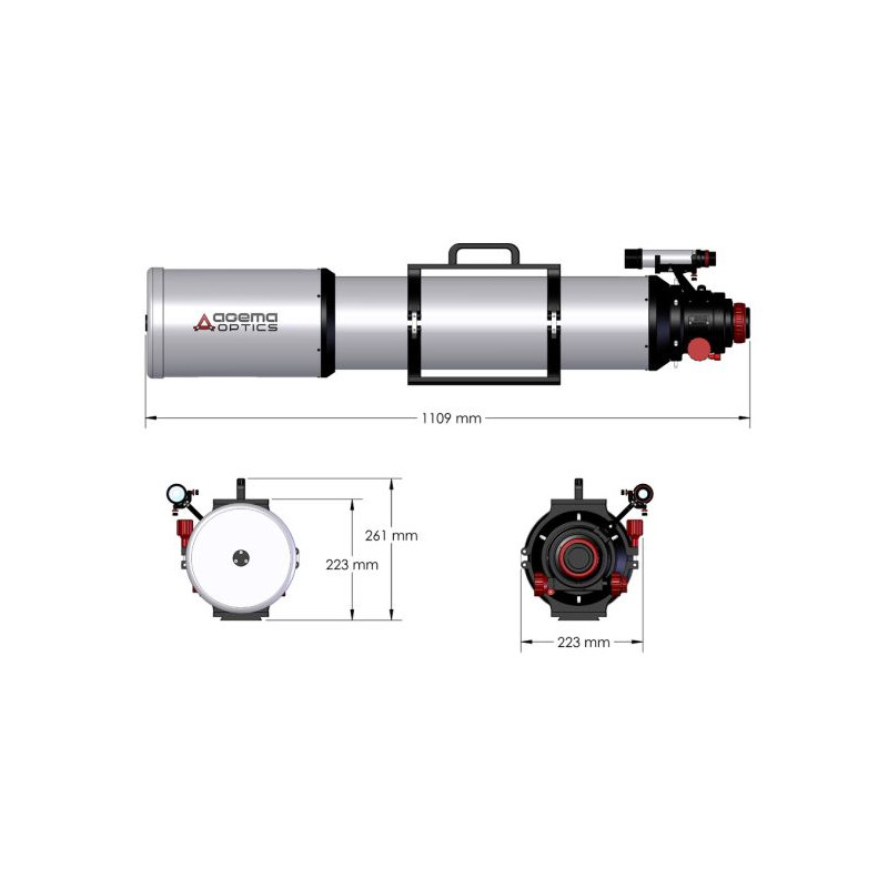 Agema Optics Refractor apocromático AP 150/1200 SD 150 F8 OTA