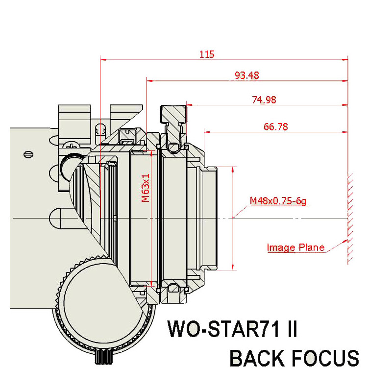 William Optics Refractor apocromático AP 71/350 WO-Star 71 Blue OTA