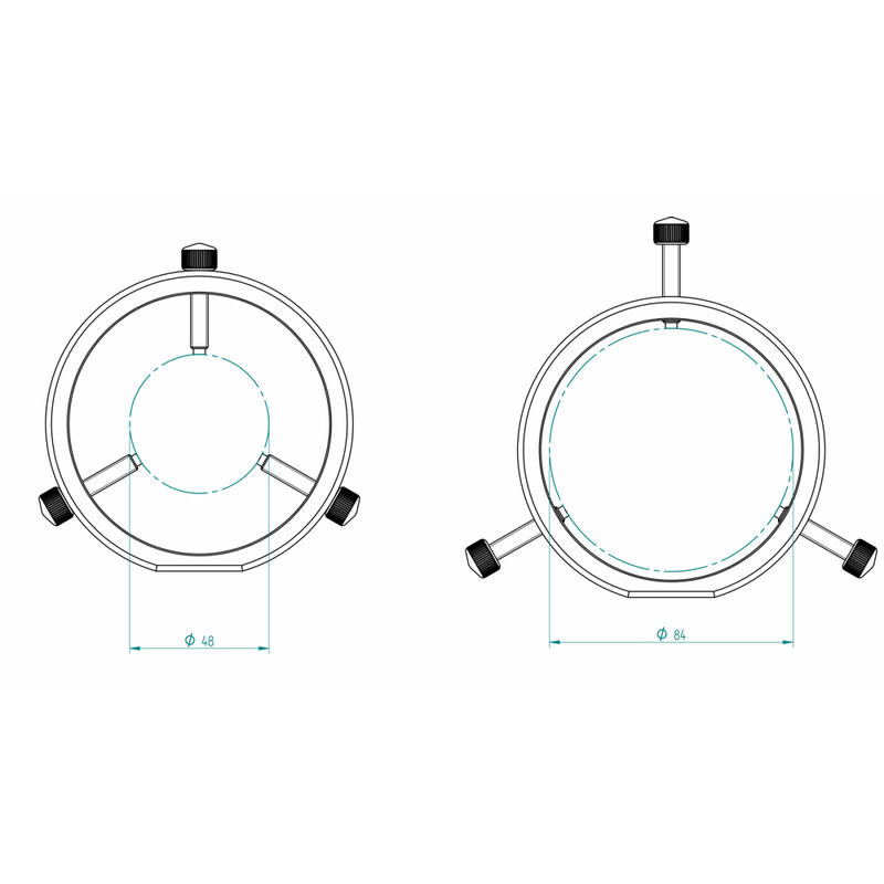 PrimaLuceLab Abrazaderas para telescopios guía PLUS 90mm