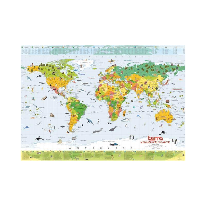 Columbus Mapas infantiles Mapa del mundo para niños de Terra