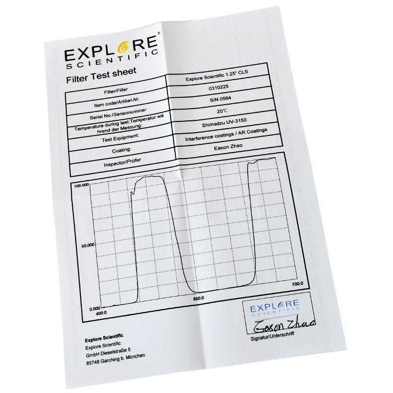 Explore Scientific Filtro CLS de 1,25"