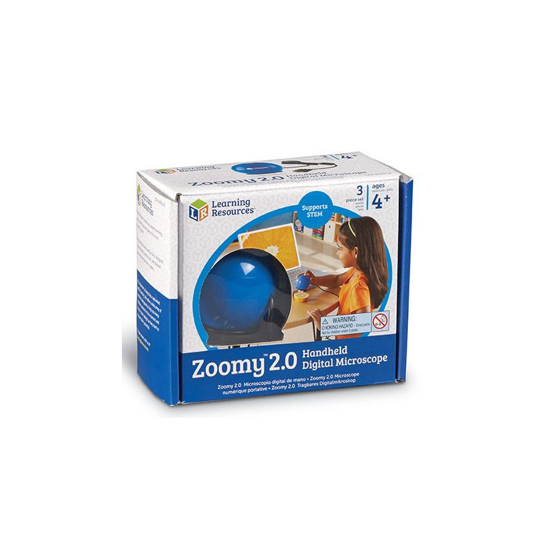 Learning Resources Microscopio de mano digital Zoomy 2.0 (azul)