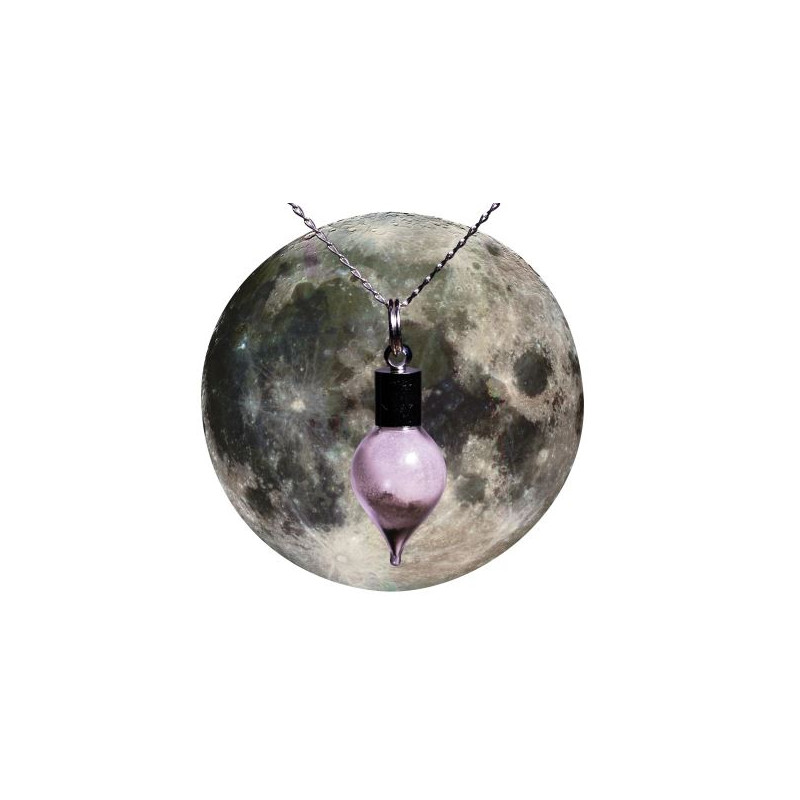 Jurassic Jewellery Meteorito Cadena de polvo lunar de (forma de gota)