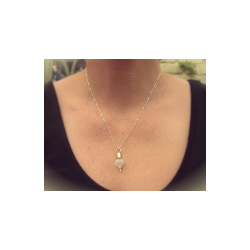 Jurassic Jewellery Meteorito Cadena de polvo lunar de (forma de gota)