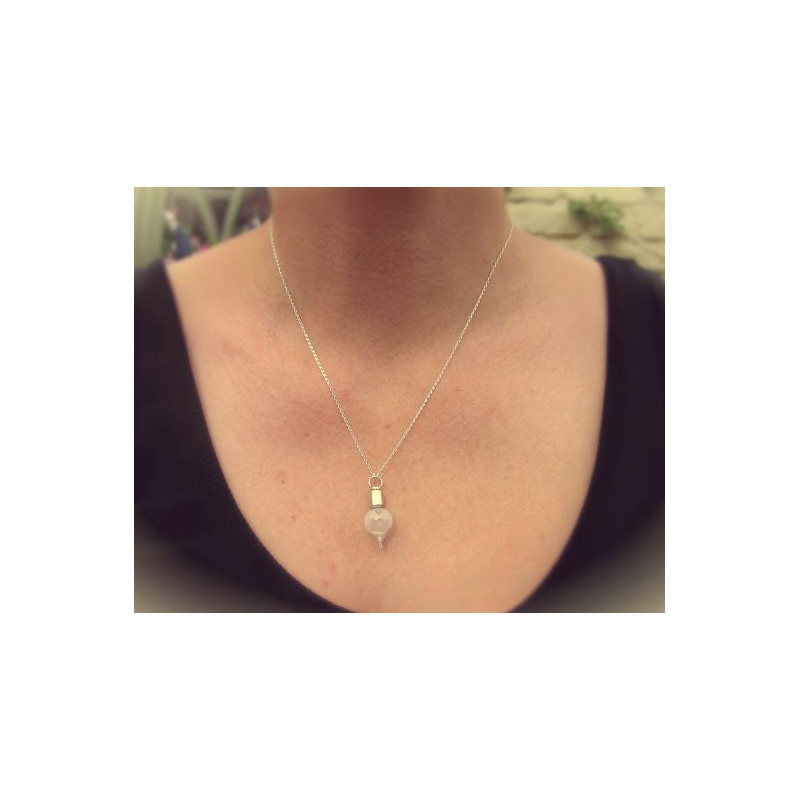 Jurassic Jewellery Meteorito Cadena de polvo de Marte de (forma de gota)