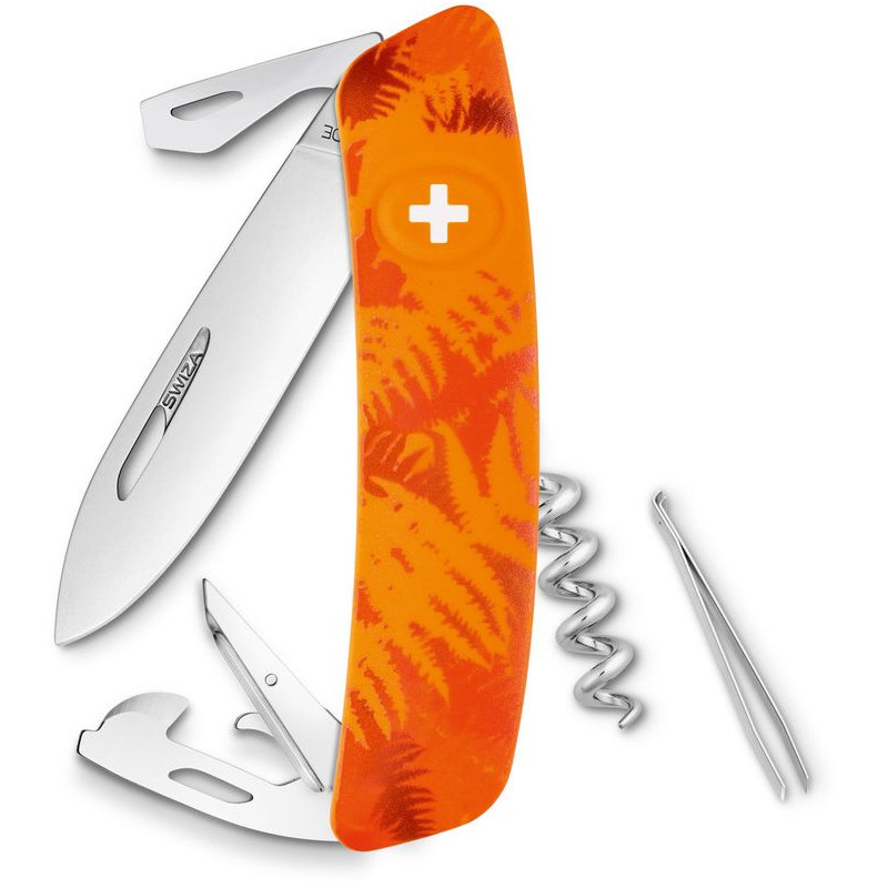 SWIZA Cuchillos Navaja suiza C03 FILIX Camo Farn, naranja