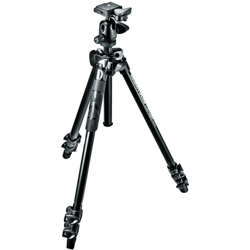 Manfrotto Trípode de aluminio MK290LTA3-BH con cabezal esférico