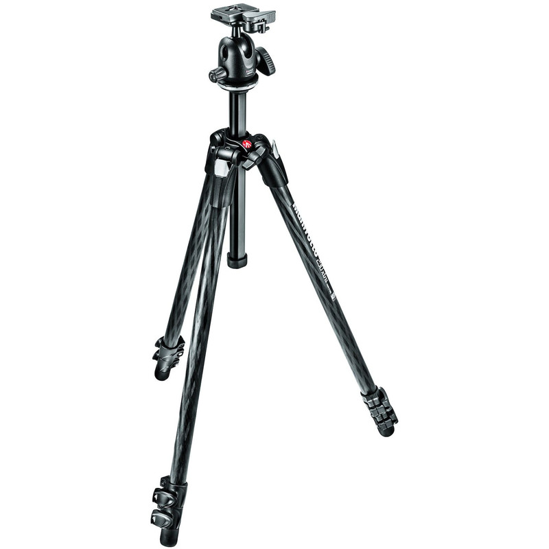 Manfrotto Trípode de carbono MK290XTC3-BH con cabezal esférico