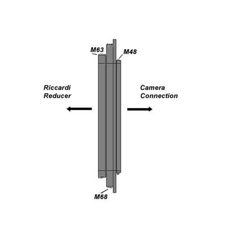 TS Optics Adapter Adaptador de M68 y M63 a M48 - adaptador de conector Riccardi