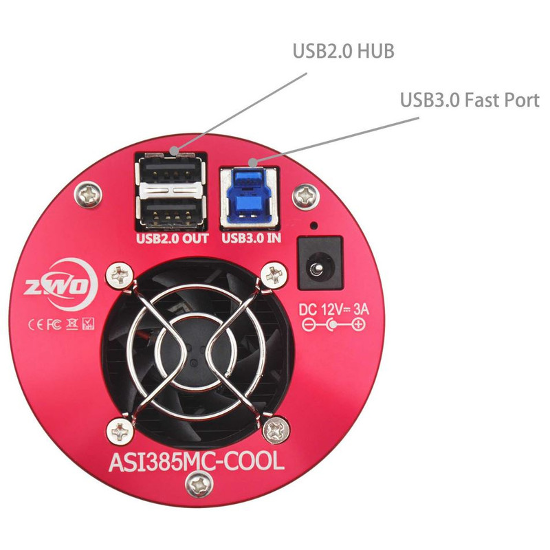 ZWO Cámara ASI 385 MC-Cool Color