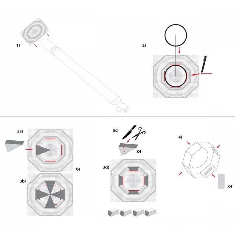 Explore Scientific Filtros solares Filtro solar Sun Catcher para telescopios de 60-80 mm