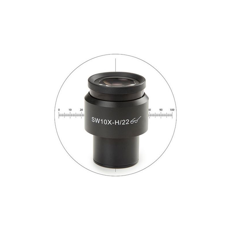 Euromex 10x/22 mm, micrómetro, retícula, Ø 30 mm, DX.6210-CM (Delphi-X)
