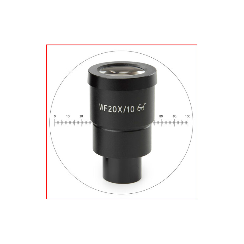 Euromex Ocular HWF 20x/10 mm con micrómetro, SB.6020-M (StereoBlue)