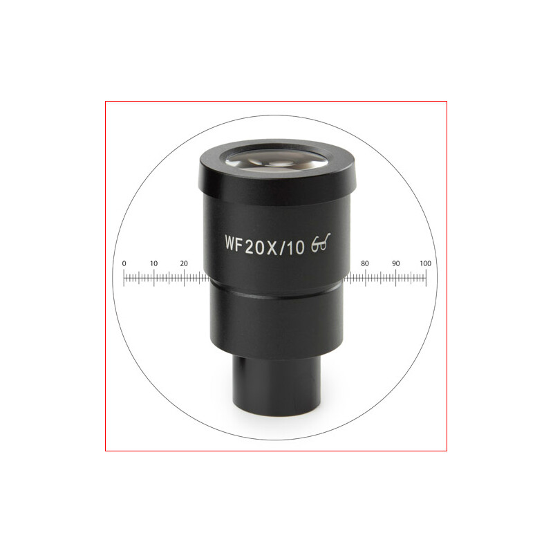 Euromex Ocular de medición HWF 20x/10 mm Okular mit Mikrometer, SB.6020-M (StereoBlue)