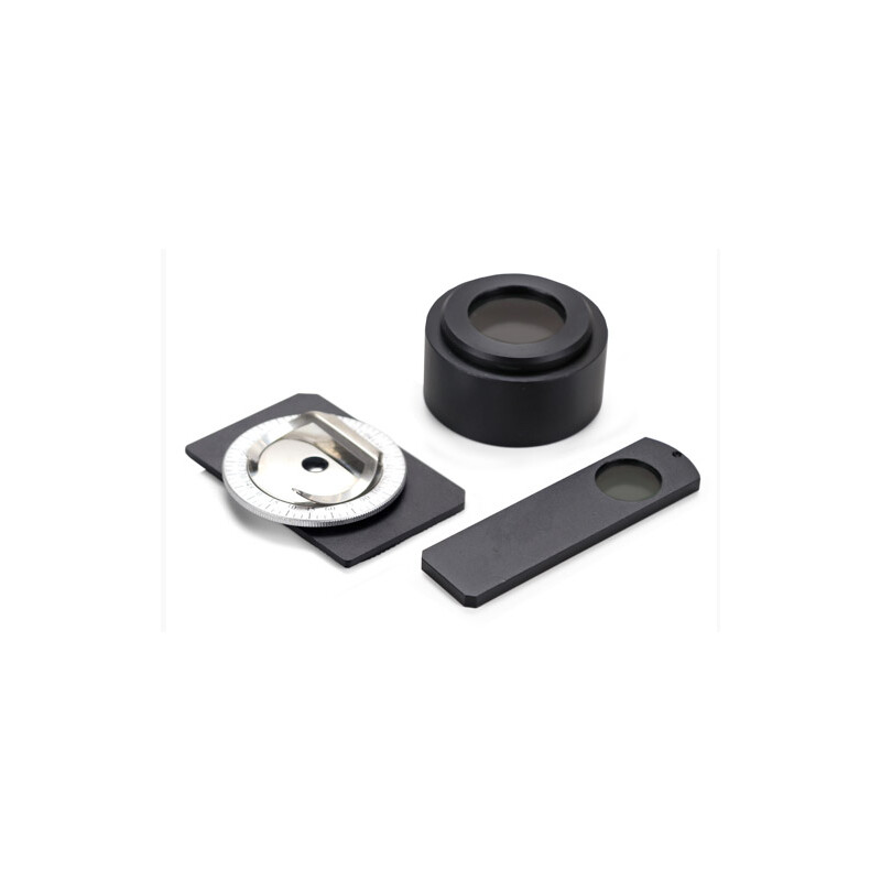 Euromex Kit de polarización E.5155, analizador para porta, platina giratoria pequeña (75 x 50 mm) para cruceta (BioBlue)