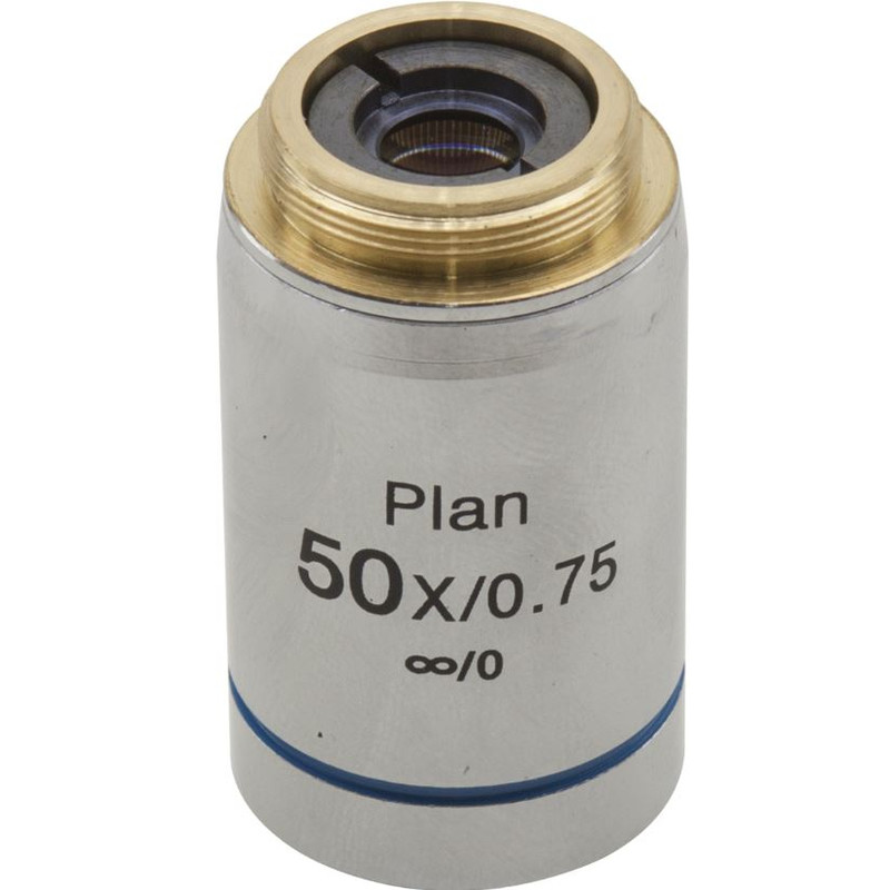 Optika objetivo M-335, IOS, infinity, W-plan, 50x/0.75, (B-380, B-510 metallurgical)