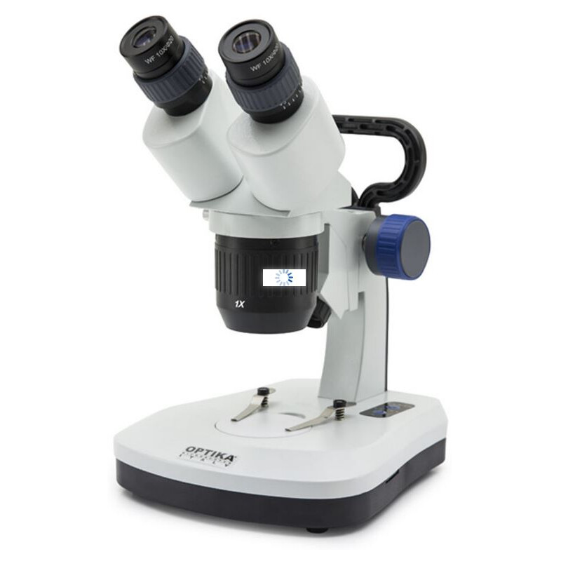 Optika Microscopio estereo 10x, 30x, brazo fijo, cabeza giratoria, SFX-52