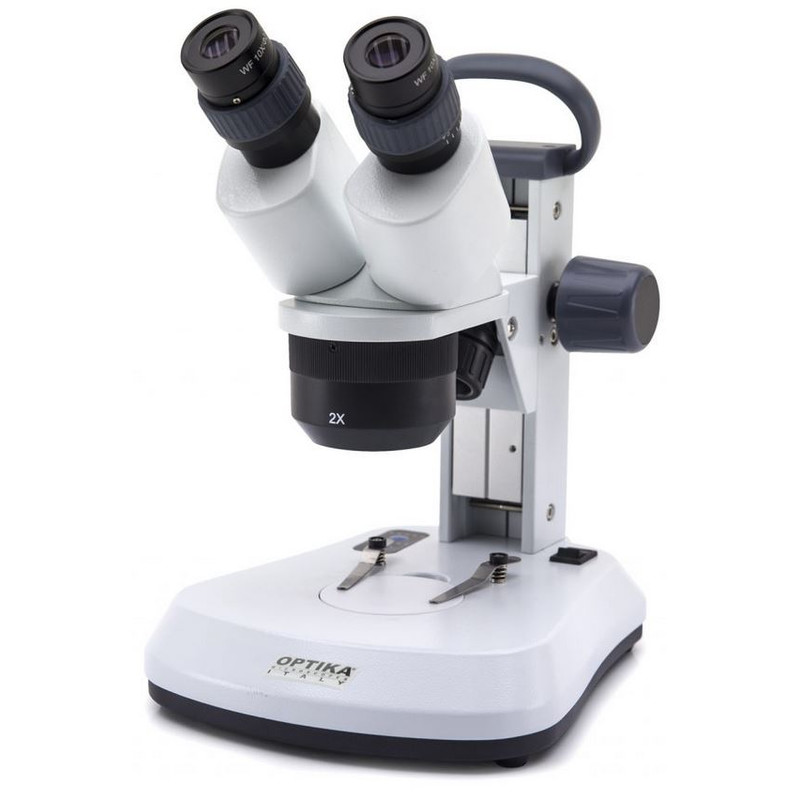 Optika Microscopio estereo SFX-91, bino, 10x, 20x, 40x, cremallera, cabeza giratoria