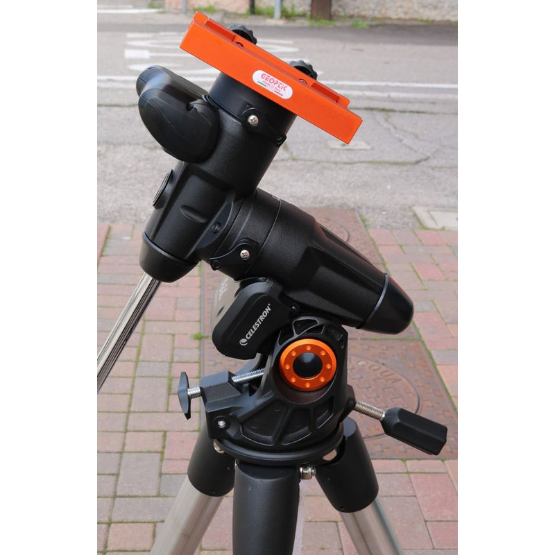 Geoptik Adaptador para abrazadera prismática a montura Celestron AVX