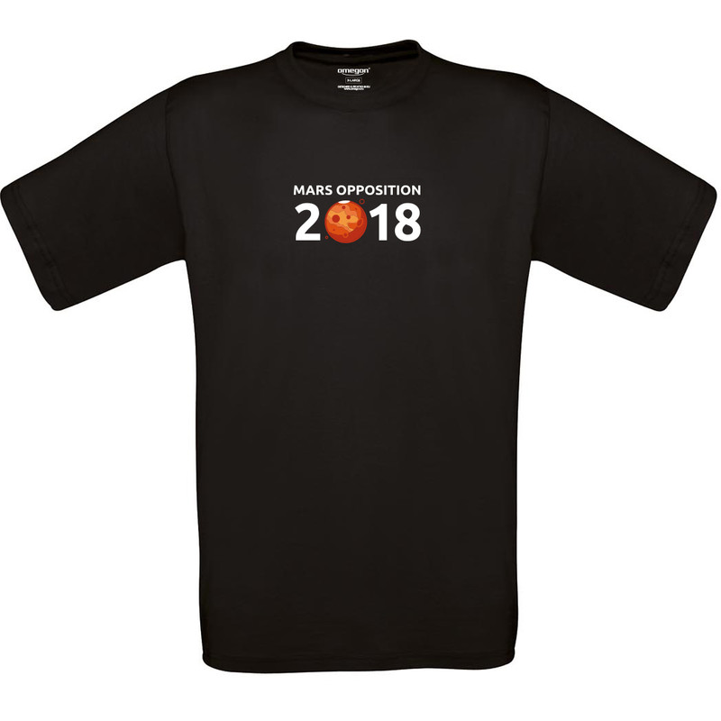 T-Shirt Mars Opposition 2018 - Talla L negro