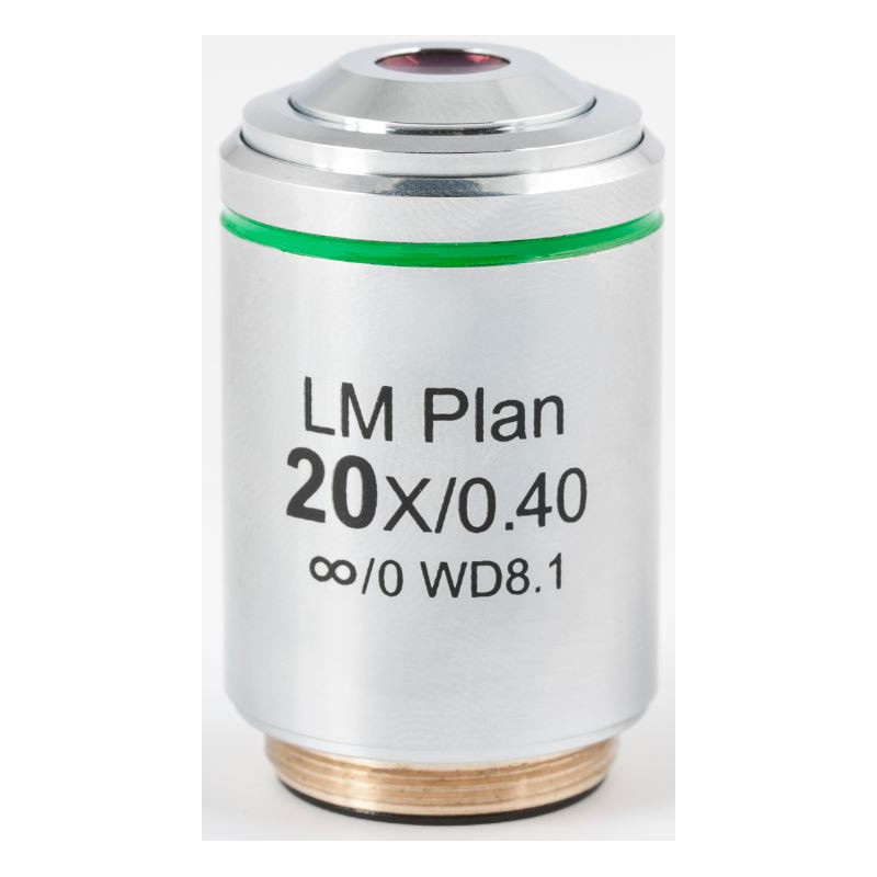 Motic objetivo LM PL, CCIS, LM, plan, achro, 20x/0.4, w.d 8.1mm (AE2000 MET)