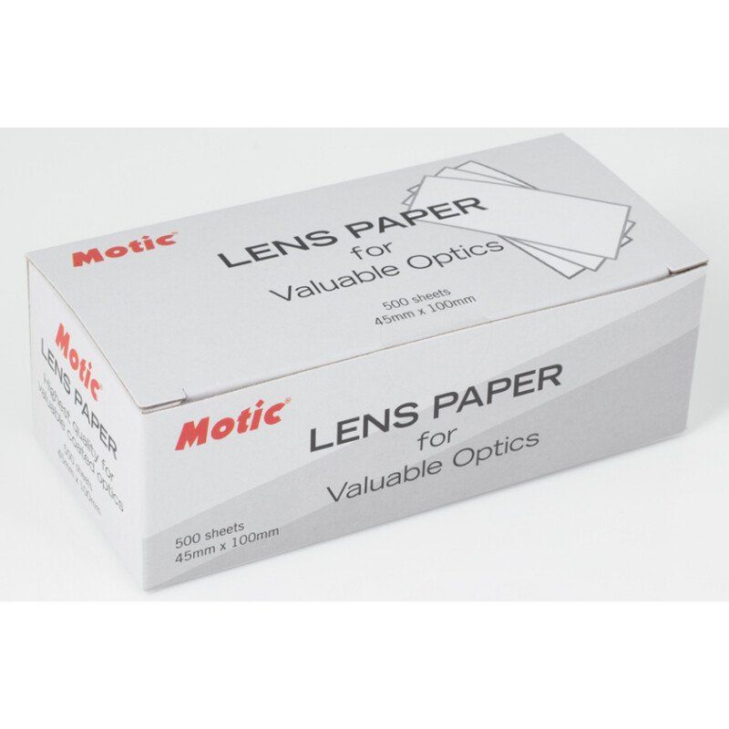 Motic Papel limpiador para lentes (paquete de 500 uds.)