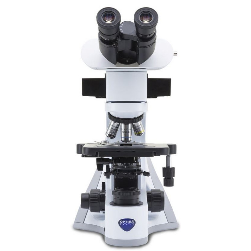 Optika Microscopio B-510LD2, fluorescencia, trino, 1000x, IOS, azul, verde