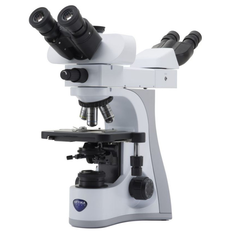 Optika Microscopio B-510-2FIVD, trino, 2 cabezales (cara a cara), W-PLAN IOS, 40x-1000x, DIV
