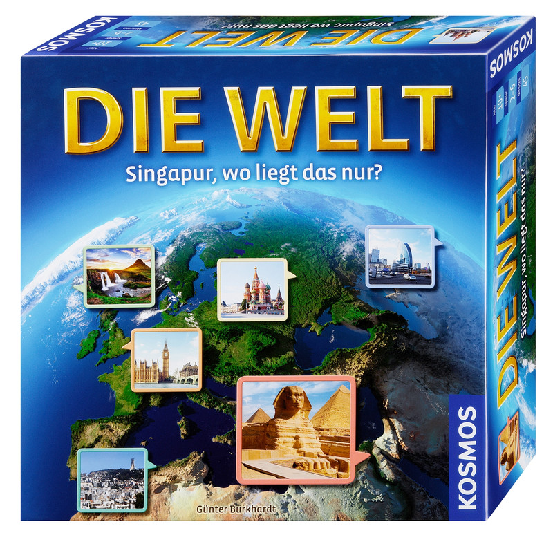 Kosmos Verlag Die Welt - Singapur, wo liegt das nur? ("El mundo - Singapur, ¿por dónde queda?"), juego de editorial Kosmos