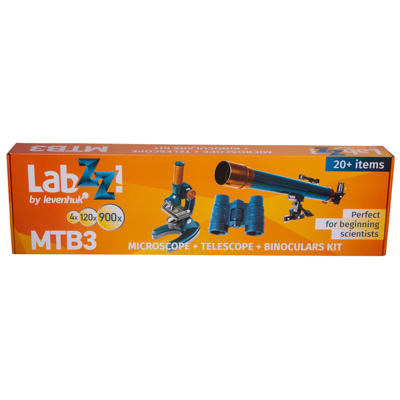Levenhuk Juego de telescopio, microscopio y prismáticos LabZZ MTB3
