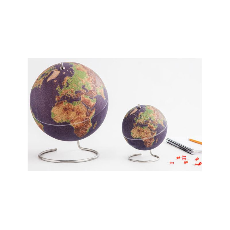 suck UK Mini globos terráqueos Globo colorido de corcho 15cm para pinchar
