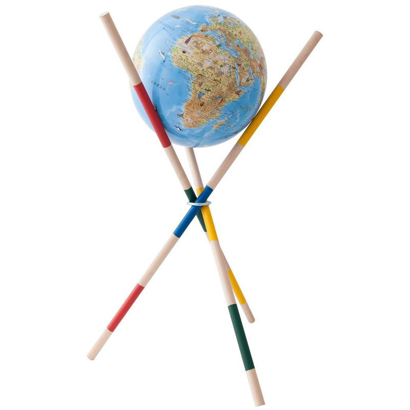 Columbus Globo terráqueo infantil Mikado con boli de exploración de , 34 cm