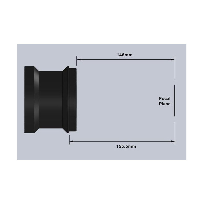 Starizona Reductor y corrector de coma para Celestron C11/C14 SCT II LF de gran formato 0,63x