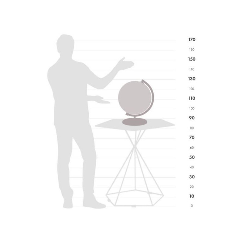 Zoffoli living Globo terráqueo James Cook (albaricoque) 33cm