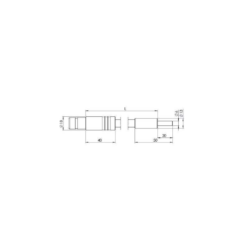 StarLight Opto-Electronics GLF1-1000-9.0, 1 brazo, longitud del brazo 1000 mm, diámetro activo 9 mm