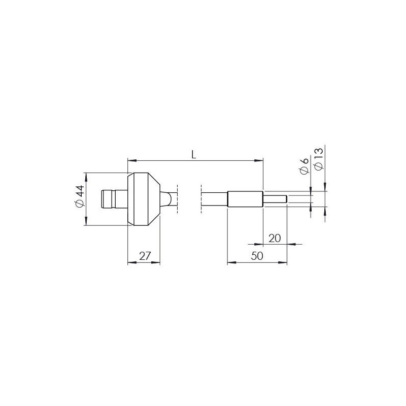 StarLight Opto-Electronics GLS1-450-4.5, 1 brazo, longitud del brazo 450 mm, diámetro activo 4,5 mm