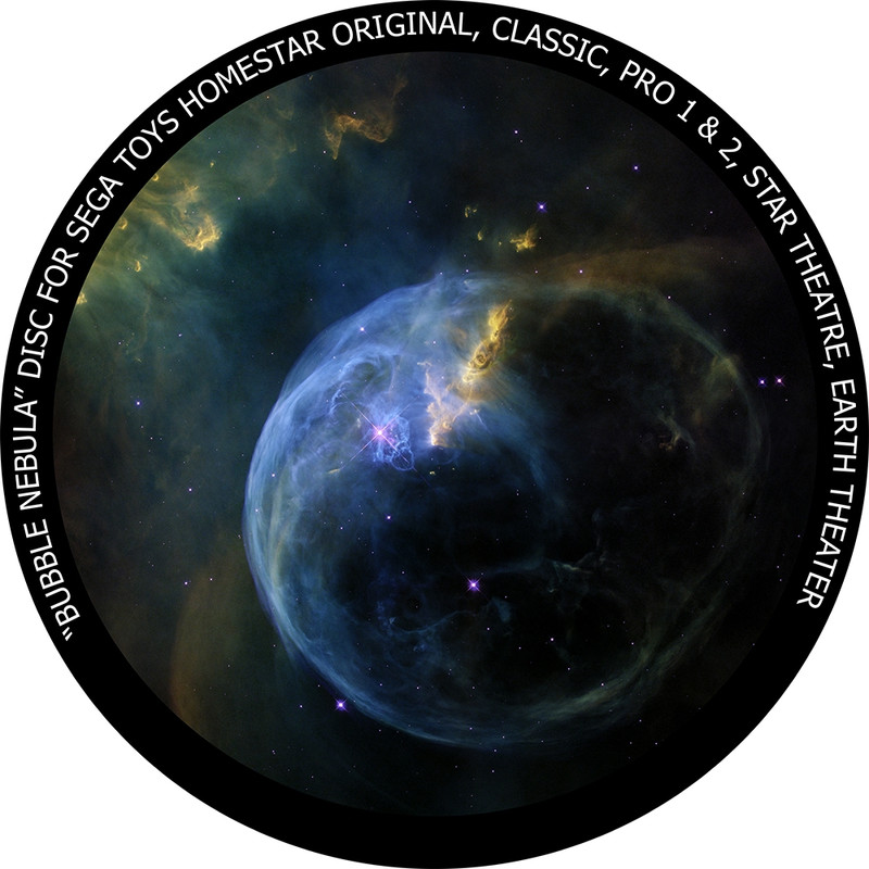 Redmark Diapositiva para planetario Homestar de Sega: nebulosa de la Burbuja