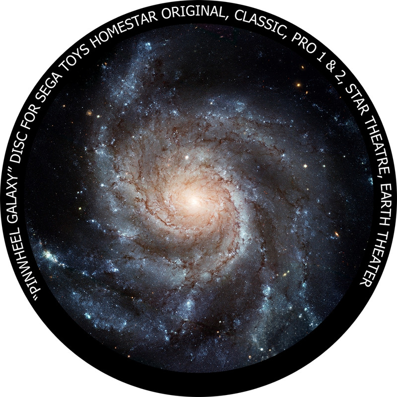 Redmark Diapositiva para planetario Homestar de Sega: galaxia del Molinete