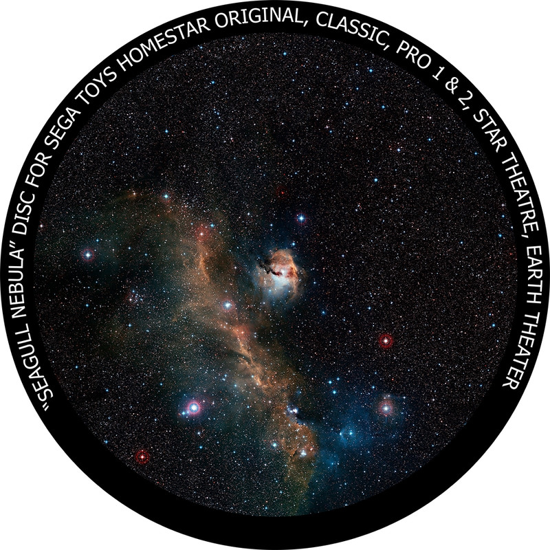 Redmark Diapositiva para planetario Homestar de Sega: nebulosa de la Gaviota