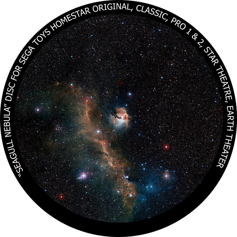 Redmark Diapositiva para planetario Homestar de Sega: nebulosa de la Gaviota