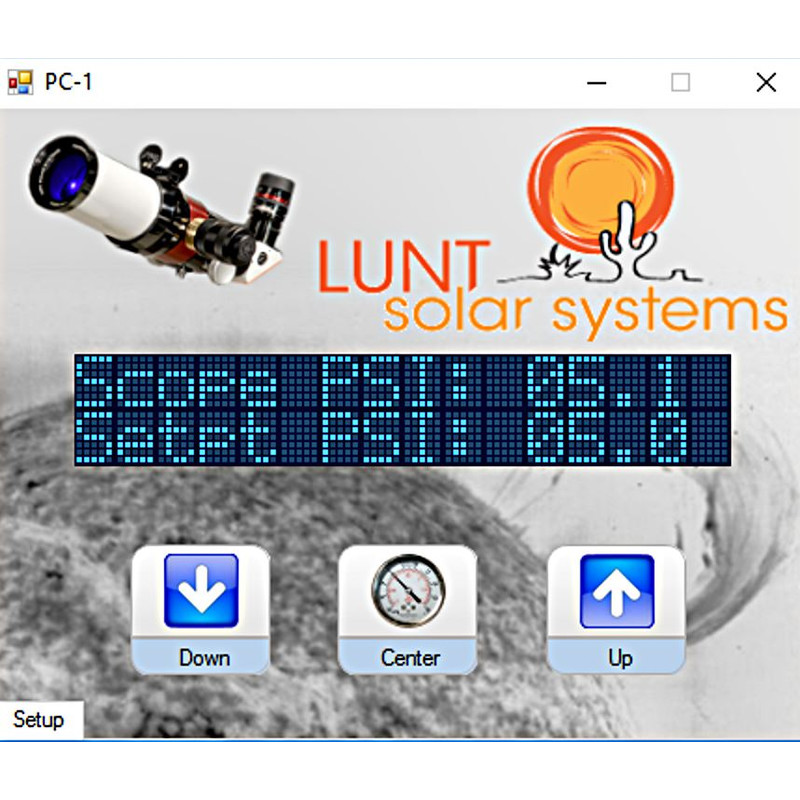 Lunt Solar Systems Obturador de presión Control PC-USB