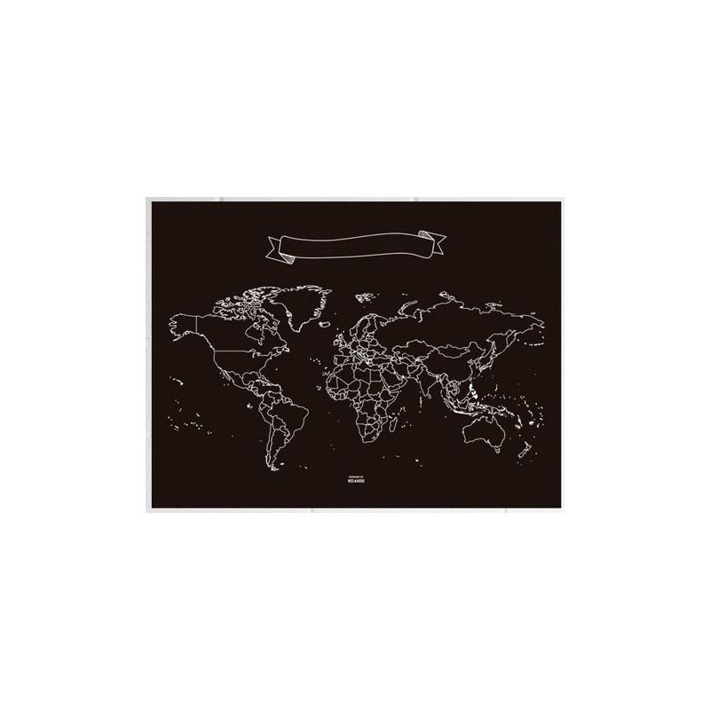 Miss Wood Mapamundi Chalkboard XL