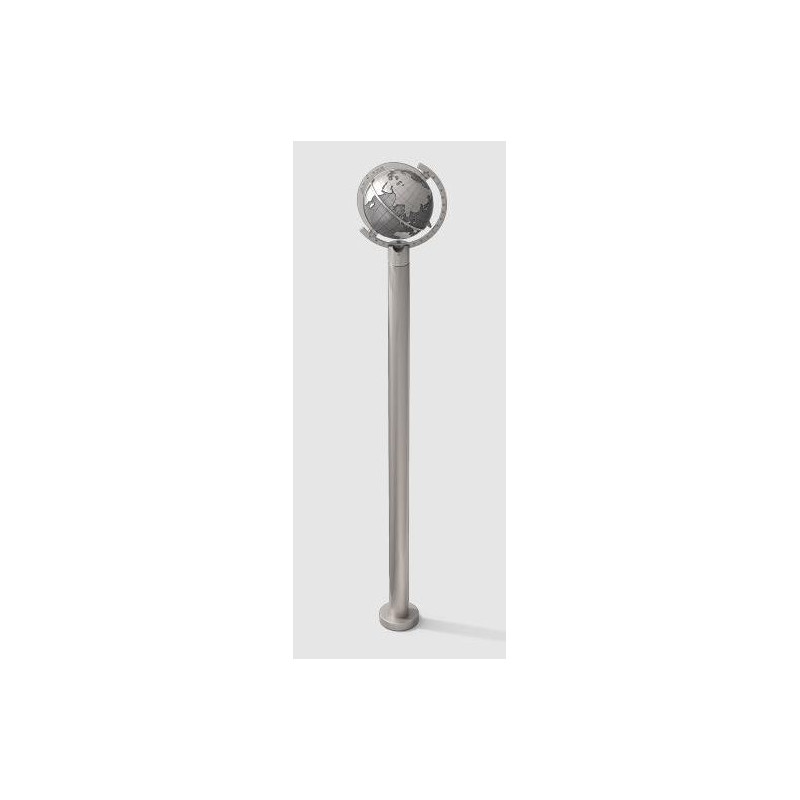 Helios Soporte de acero inoxidable para reloj de sol Magellan de 50 mm de diámetro