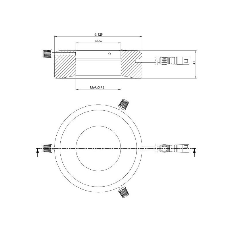 StarLight Opto-Electronics RL12-18s WW, luz cálida (3000K), Ø 66 mm