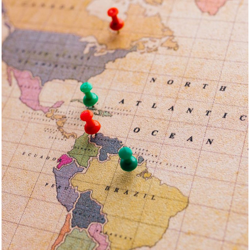 Miss Wood Mapamundi Mapa Woody Acuarela Vieja Escuela L