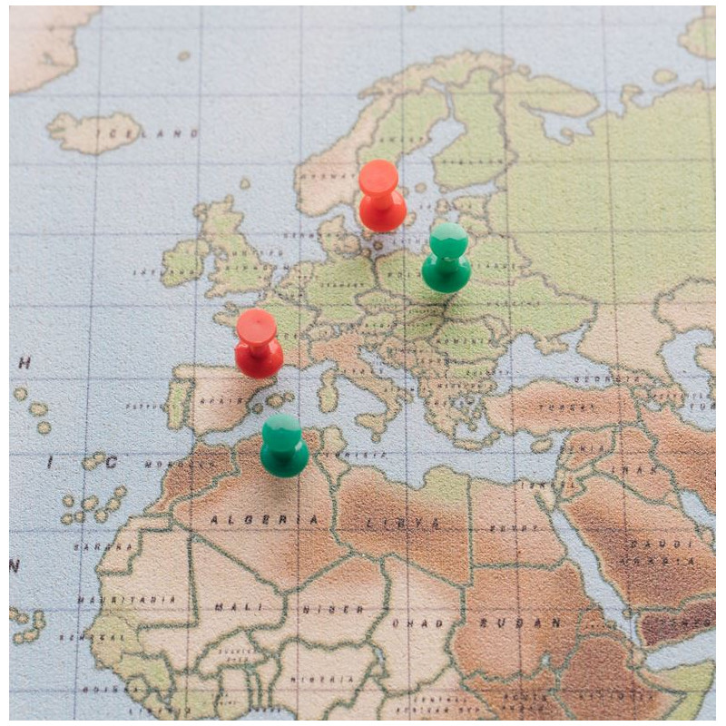 Miss Wood Mapamundi Mapa Woody Acuarela Física L