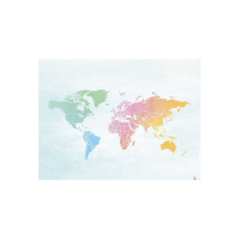 Miss Wood Mapamundi Mapa Woody Acuarela Splash XL
